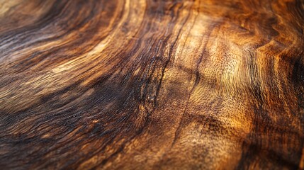 Fototapeta premium Rich mahogany wood texture with deep brown tones and delicate grain