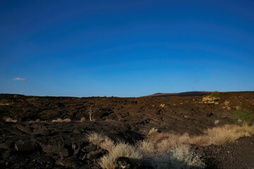 volcanic landscape in the Volcano area of the Afar region in Ethiopia