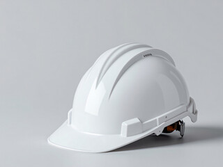 Fototapeta premium White hard hat for construction site safety.