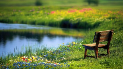 Fototapeta premium bench in the park