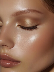 Naklejka premium make up moel