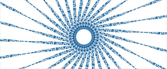 Sunburst retro sun rays sky background design