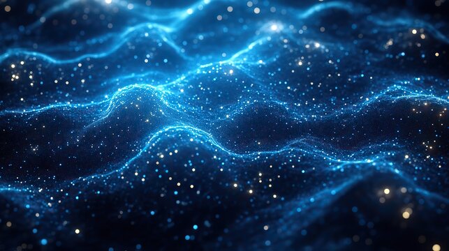 Background with cloud computing and networking patterns in blue, representing cybersecurity, databases, and information technology