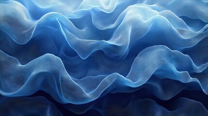 Obraz premium Blue background banner with flowing pattern for texture wallpaper or wave, artistic and creative design