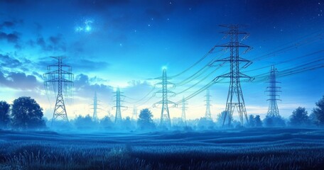 Smart Grid Technology Integrated on Electrical Pylons for Efficient Energy Distribution