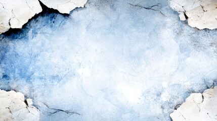 Obraz premium A blue and white background with cracks in it