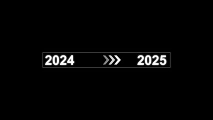 New year 2025 loading bar illustrations.