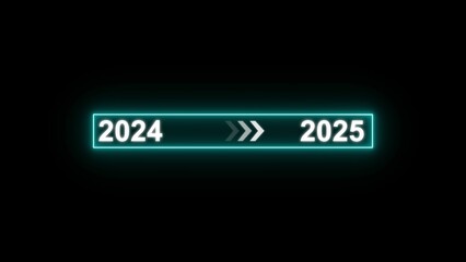 2024 to 2025 year changing concept illustration.