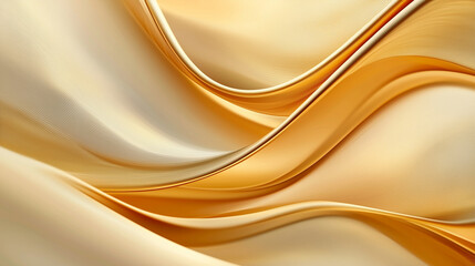 Fototapeta premium Abstract Yellow Flowing Lines Gradient Background for Branding