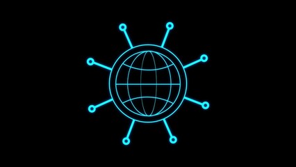 Round Earth globe illustrations