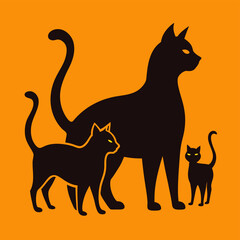 silhouettes of birds