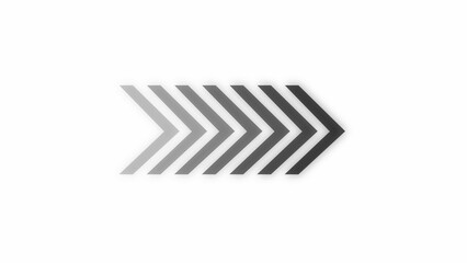 arrow direction symbols in flat style. Modern simple arrows. Vector illustration.