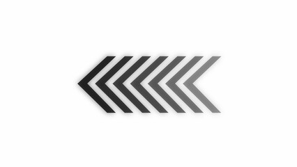 arrow direction symbols in flat style. Modern simple arrows. Vector illustration.