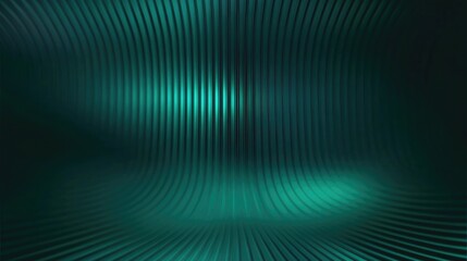 Abstract Teal Curved Lines Background Design