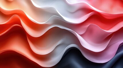 Abstract wavy fabric texture with gradient colors.