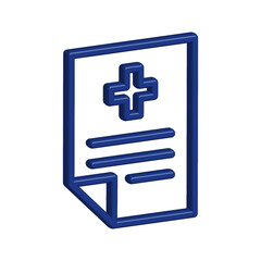Medical Report icon template