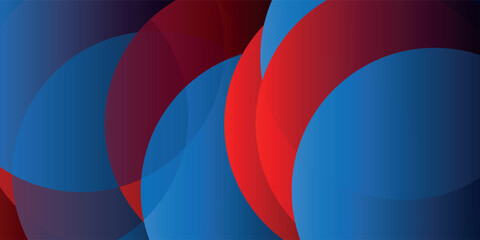 Abstract background techno red blue 3D overlapping layers on dark space with rhombus decoration, vector illustration, eps10.