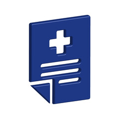 Obraz premium Medical Report icon template
