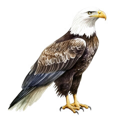 Obraz premium Watercolor Eagle Vector Illustration