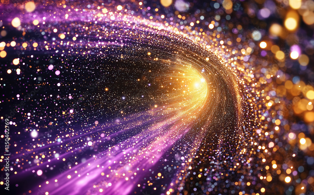 Wall mural nebula abstract background