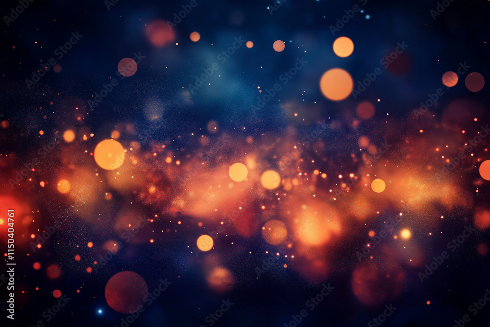 Canvas Prints golden bokeh blur abstract background with soft shimmering lights, perfect for festive designs, eleg