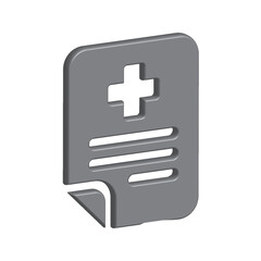 Obraz premium Medical Report icon template