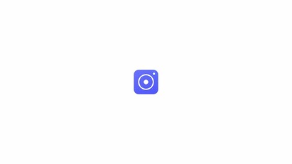 Dslr camera icon for digital photography, digital camera for video recording.