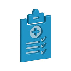 Obraz premium Medical Report icon template