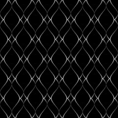 Fototapeta premium Modern seamless texture . Modern geometric background with shaped tiles of dots.