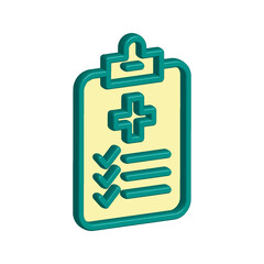 Medical Report icon template