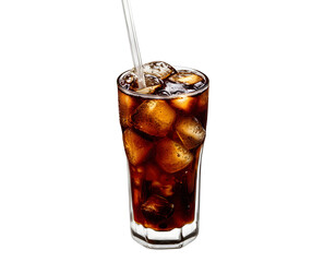 cola with ice