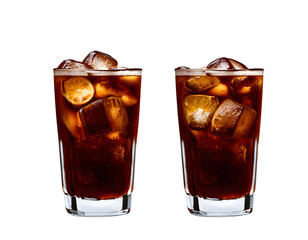 cola with ice
