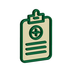 Medical Report icon template