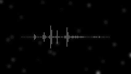 Sound wave rhythm background, technology concept, Sound waves Music equalizer on dark blue background illustrations..