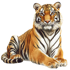 Naklejka premium Watercolor Tiger Vector Illustration
