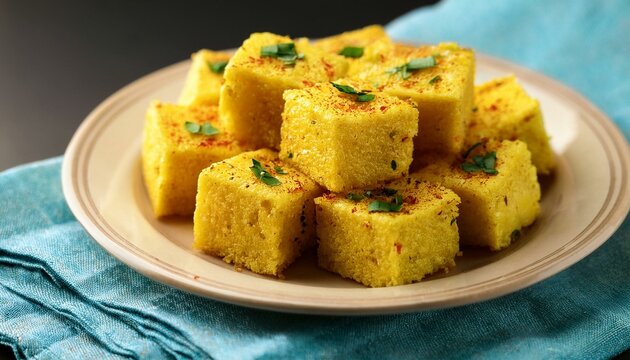 Generated image Gujarati Snack Khaman Dhokla