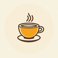 Obraz premium A steaming cup of tea sits on a saucer