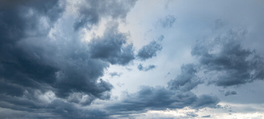 dark sky with dark storm clouds
