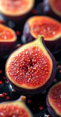 Close-Up of Fresh Figs with Vibrant Colors
