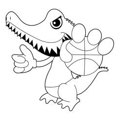 crocodile cartoon