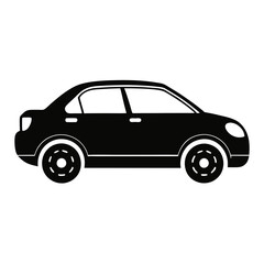 Black Car Silhouette Vector Art