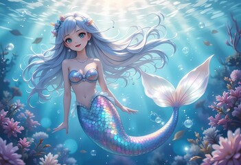 Enchanted Mermaid: A Serene Underwater Fantasy