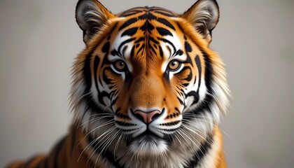 Fototapeta premium Majestic Bengal Tiger Close-Up Portrait
