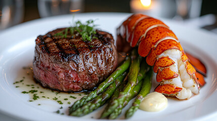 Gourmet Steak and Lobster Tail Dinner