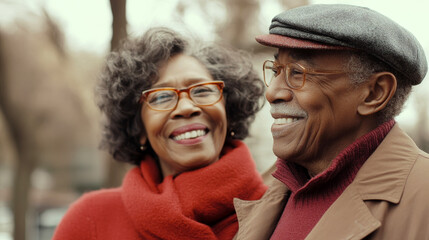 Fototapeta premium Happy Senior Couple Walking Together
