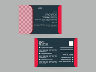 modern business card template and postcard design