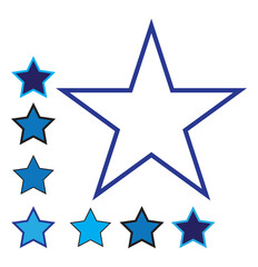 Obraz premium Star vector isolated icon. Stars vector icons. Stars collection. Logo Stars isolated on white background. Vector Star.eps9