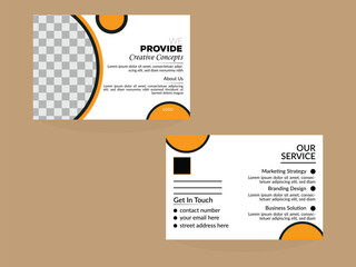 business card template and postcard design