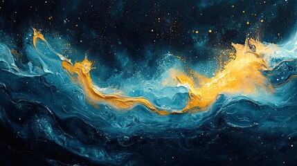 Oil paint swirl texture with space on canvas, showcasing art, creative liquid effect, style pattern wallpaper, watercolor, acrylic, colorful backdrop, and dynamic fluid artwork