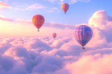 Fototapeta premium hot air balloon in sky